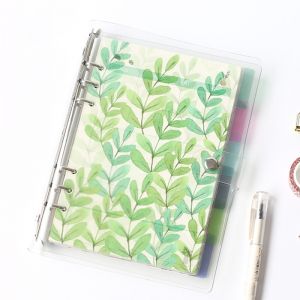 Creative A5 A6 A7 Colored Notebook Index Page Matte Cover Spiral Diary Planner Paper Note Book Category Pages Stationery