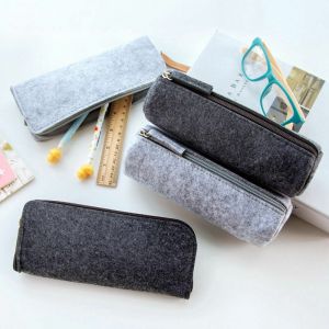 Studify - כל מה שסטודנט צריך קלמרים New Felt Pencil Pen Case Cosmetic Bag Makeup Pouch Zipper Student Supplies Cute