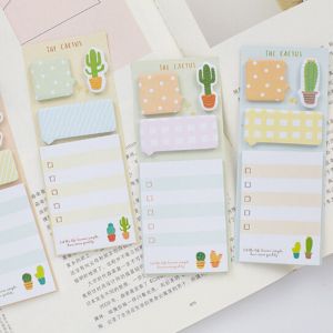 Studify - כל מה שסטודנט צריך עזרי זכרון Cute Cactus Sticker Planner Sticky Notes Stationery Notepad Stickers Memo Pad
