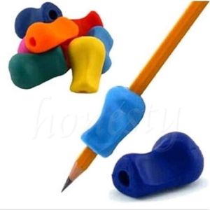 Studify - כל מה שסטודנט צריך קישוטים ועזרים 4~20pcs Pencil Grip Tool Soft Rubber Pen Topper For Kid Handwriting Aid Useful
